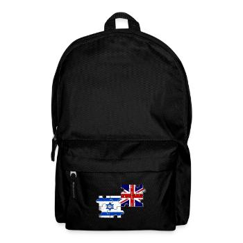 Israel UK Flagge Israelisch Britisch - Rucksack - Schwarz - Vorne