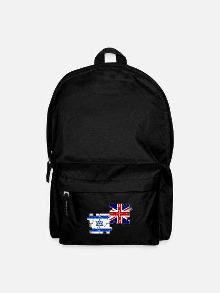 Israel UK Flag Israeli British - Backpack - black