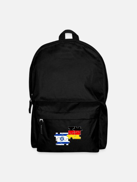 Israel Deutschland Flagge Israelisch Deutsch - Rucksack - Schwarz