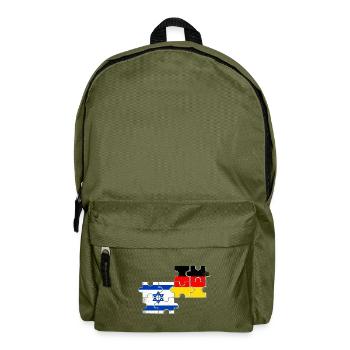 Israël Allemagne Drapeau Israélien Allemand - Sac à dos - vert olive - Devant