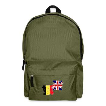 Belgique Grande-Bretagne Drapeau Belge Britannique - Sac à dos - vert olive - Devant