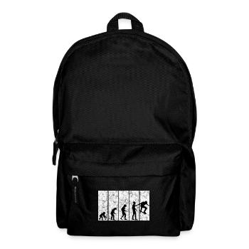 Skateboarder Skateboard Skater Skate Evolution - Rucksack - Schwarz - Vorne