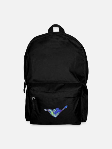 Colorful hummingbird - Backpack - black
