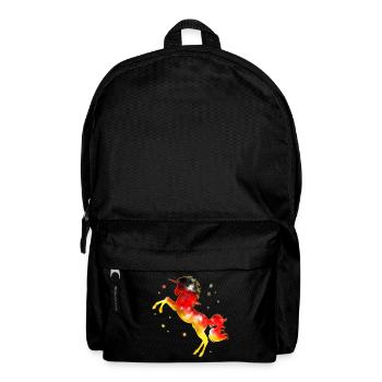 Unicorn Germany Flag Colors Flag Football - Backpack - black - Front