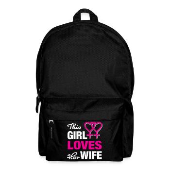 Lesbische Liebe - Rucksack - Schwarz - Vorne