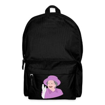 La reine Elizabeth II salue le 70e jubilé de la Couronne - Sac à dos - noir - Devant