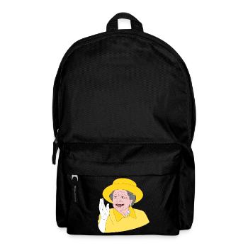 Elizabeth II - 70e anniversaire du trône - Chemise design - Sac à dos - noir - Devant