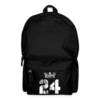 24 Zahl Krone - Rucksack - Schwarz - Vorne