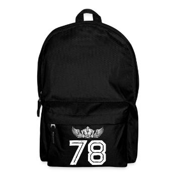 78 Number crown - Backpack - black - Front