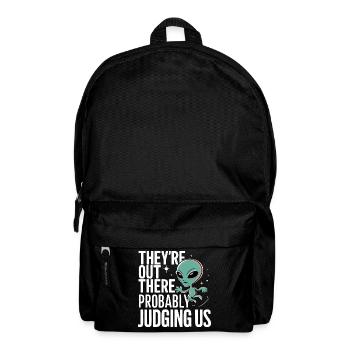 Alien UFO Aliens Außerirdischer - Backpack - black - Front
