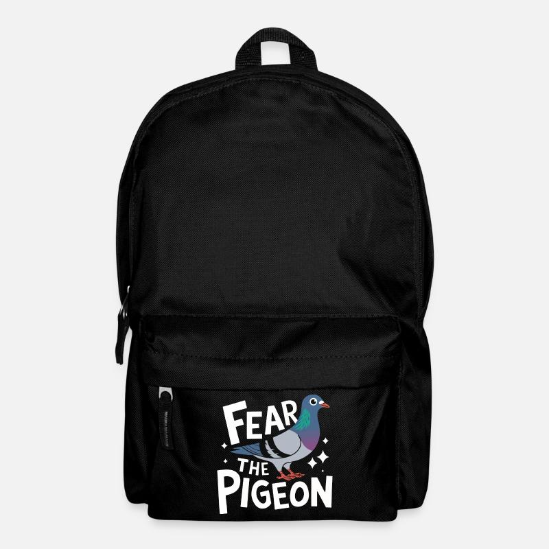 Taube Tauben Tier Vogel - Rucksack - Schwarz