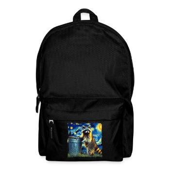 Raccoon Starry Night - Backpack - black - Front