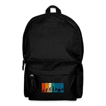 Musculation Bodybuilder GYM Evolution Rétro - Sac à dos - noir - Devant