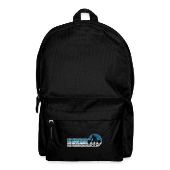 Musculation Bodybuilder GYM Fitnessstudio Retro - Sac à dos - noir - Devant