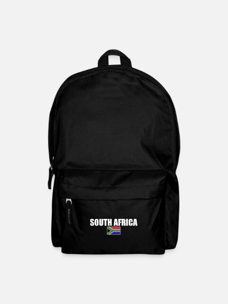 Afrique du Sud Drapeau Afrique du Sud Afrique du Sud - Sac à dos - noir