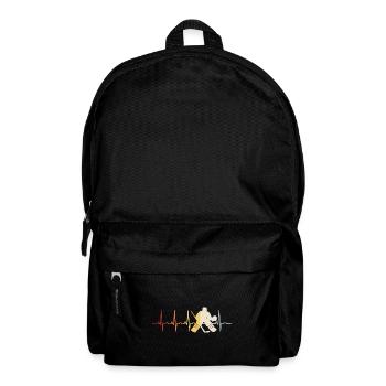 Ice Hockey Ice Hockey Retro Skates Puck Ice - Backpack - black - Front