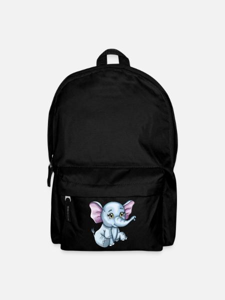 Süßer glücklicher Elefant Baby - Rucksack - Schwarz