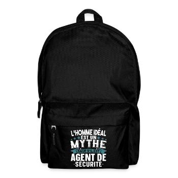 Agent de sécurité Cadeau Citations Humour Garde - Sac à dos - noir - Devant