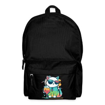 The coolest cat on the beach - Backpack - black - Front