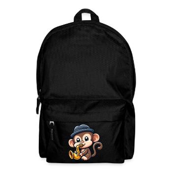 Chimpanzé au saxophone - Sac à dos - noir - Devant
