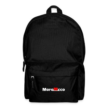 Marokko Flagge Marokko Pride Country Fußball - Rucksack - Schwarz - Vorne