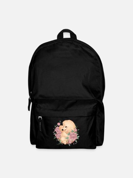 poodle apricot - Backpack - black