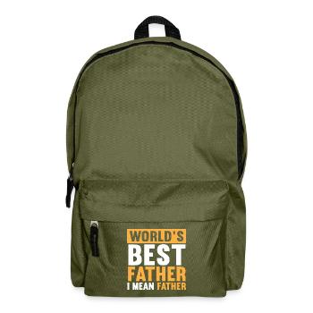 Weltweit bester Farter Mid-Range Dad- Funny Dads - Rucksack - Olivgrün - Vorne