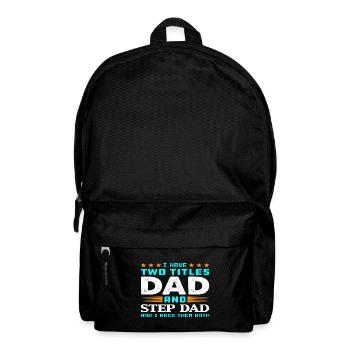 Stiefvater Papa - Rucksack - Schwarz - Vorne