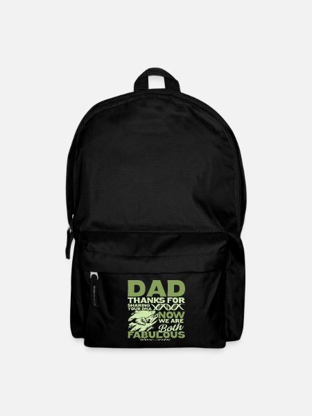 Funny Father's Day gift shape for son and daughter - Backpack - black