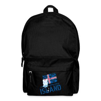 Island Polarfuchs Iceland - Rucksack - Schwarz - Vorne