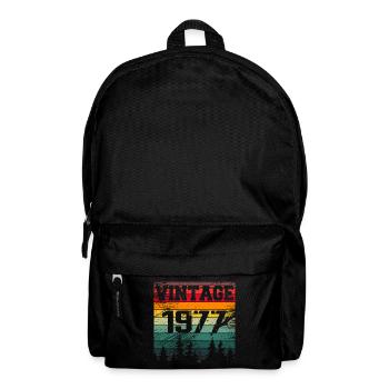 1977 Vintage Geburtstagsgeschenk 1977 Retro - Rucksack - Schwarz - Vorne