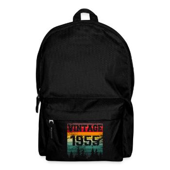 1955 Vintage 1955 Retro Birthday Gift - Backpack - black - Front
