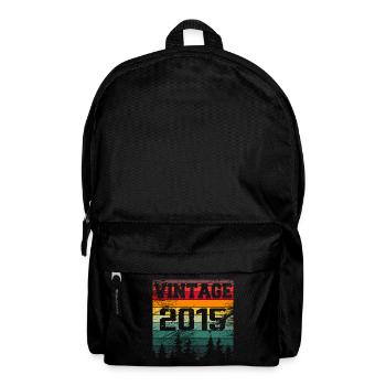 2015 Cadeau D'anniversaire Vintage 2015 Rétro - Sac à dos - noir - Devant