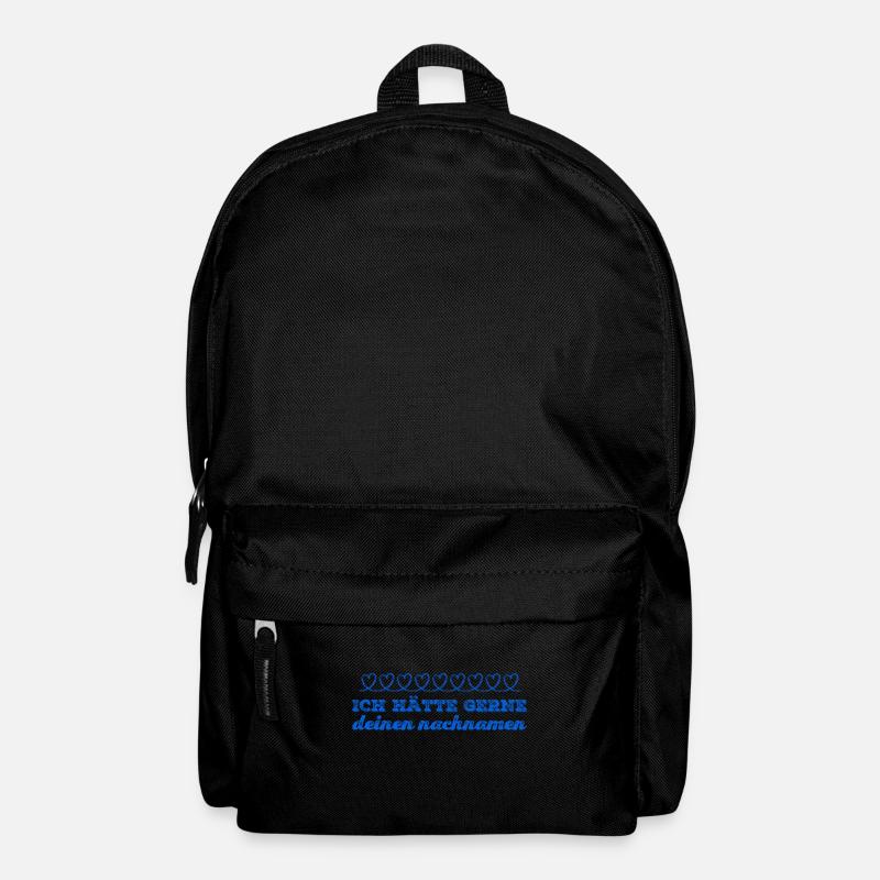 dich will ich heiraten - Rucksack - Schwarz