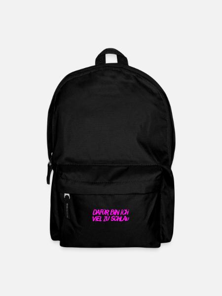 ich bin clever - Rucksack - Schwarz