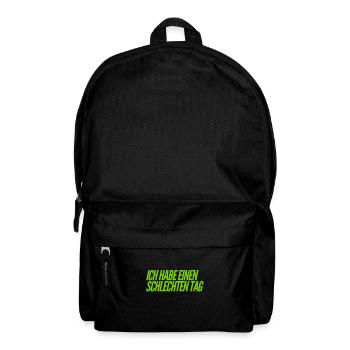 miese Stimmung - Rucksack - Schwarz - Vorne