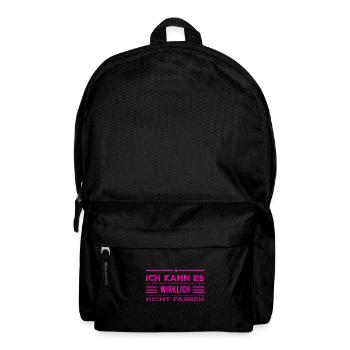 ich kann es nicht glauben - Rucksack - Schwarz - Vorne