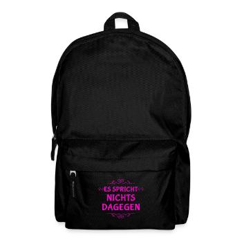 geht klar - Rucksack - Schwarz - Vorne