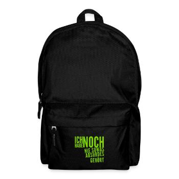 das ist nicht zu glauben - Rucksack - Schwarz - Vorne