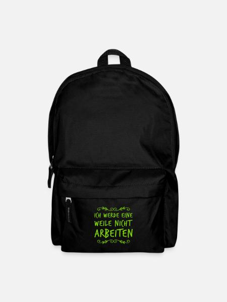 keinen Bock auf Arbeit - Rucksack - Schwarz