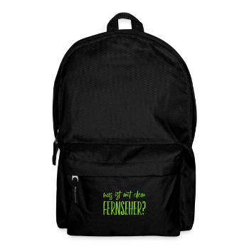 der Fernseher ist merkwürdig - Rucksack - Schwarz - Vorne