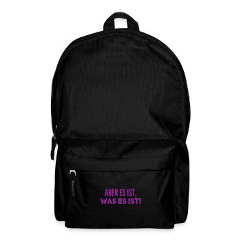 ich bleibe entspannt - Rucksack - Schwarz - Vorne