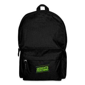ich feiere Gesichtsfasching - Rucksack - Schwarz - Vorne