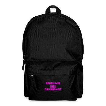 sprechen wir über die Kindheit - Rucksack - Schwarz - Vorne