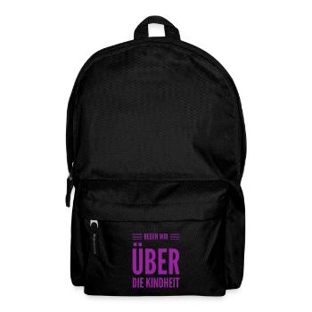 ein paar Worte zur Kindheit - Rucksack - Schwarz - Vorne