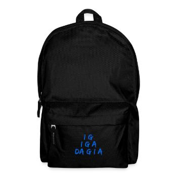 dann geh ich auch - Rucksack - Schwarz - Vorne