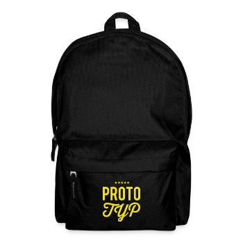 so sieht ein Prototyp aus - Rucksack - Schwarz - Vorne