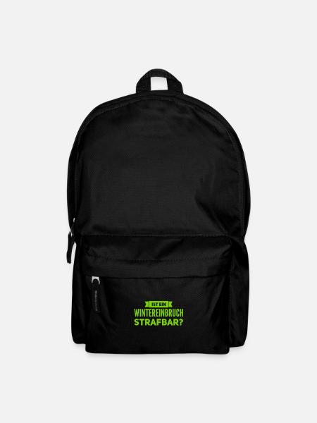 wenn der Winter einbricht - Rucksack - Schwarz