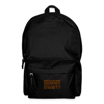 was da wohl rauskommt? - Rucksack - Schwarz - Vorne
