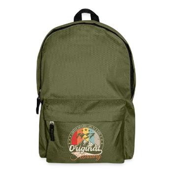 Birthday Gift February 1937 Vintage 87 Years - Backpack - olive green - Front